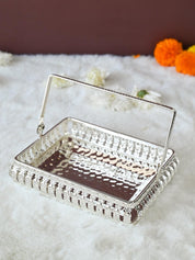 Silver Decorative Basket - MARKET99