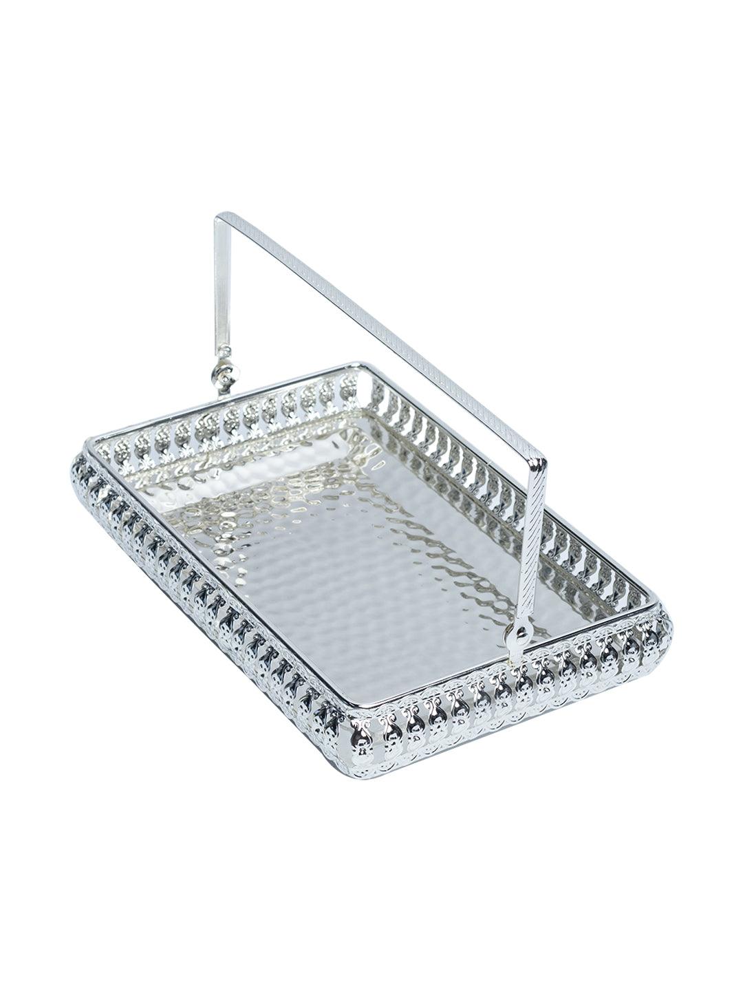 Silver Decorative Basket - MARKET99