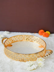 Golden Decorative Basket - MARKET99