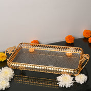 Golden Decorative Tray