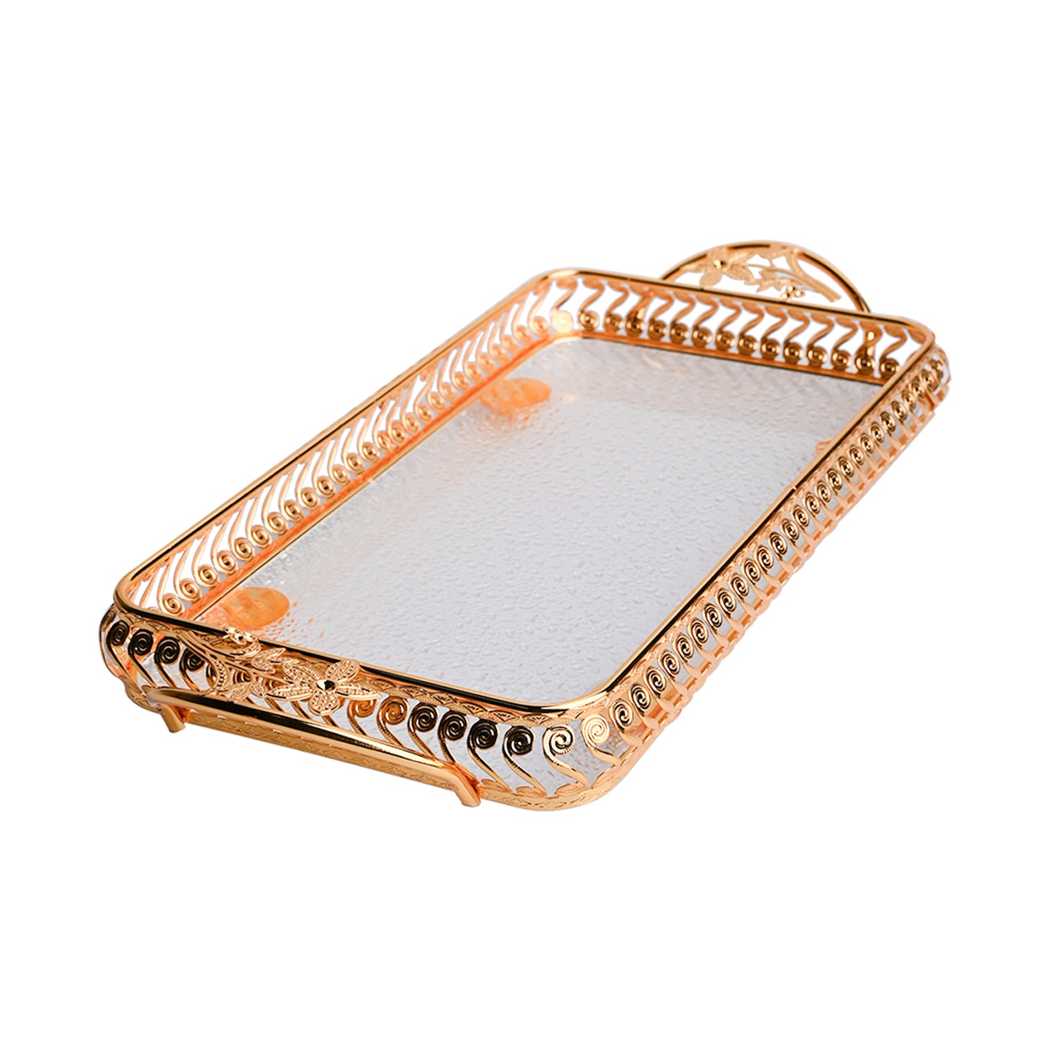 Golden Decorative Tray