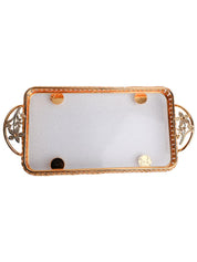 Golden Decorative Tray - MARKET99