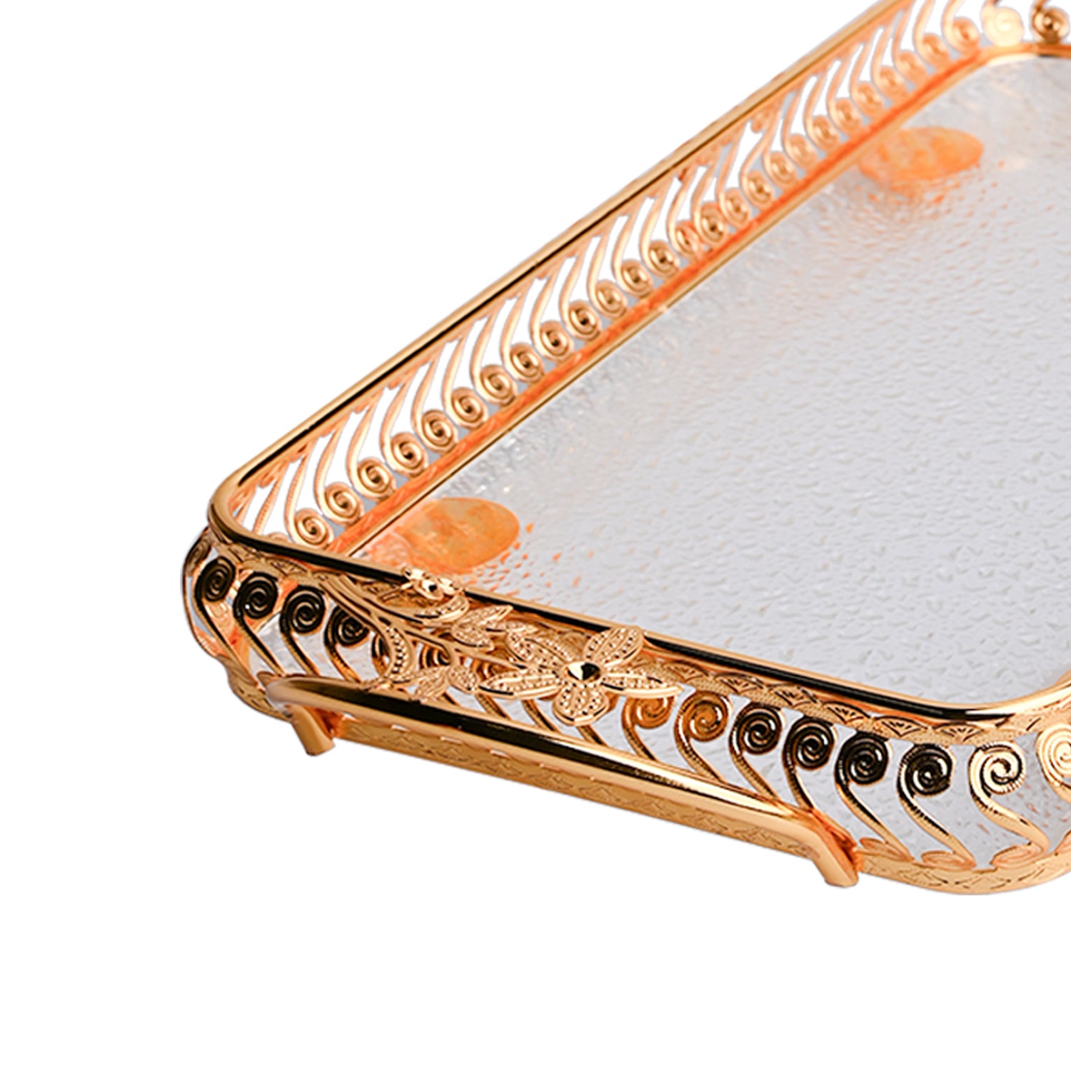 Golden Decorative Tray