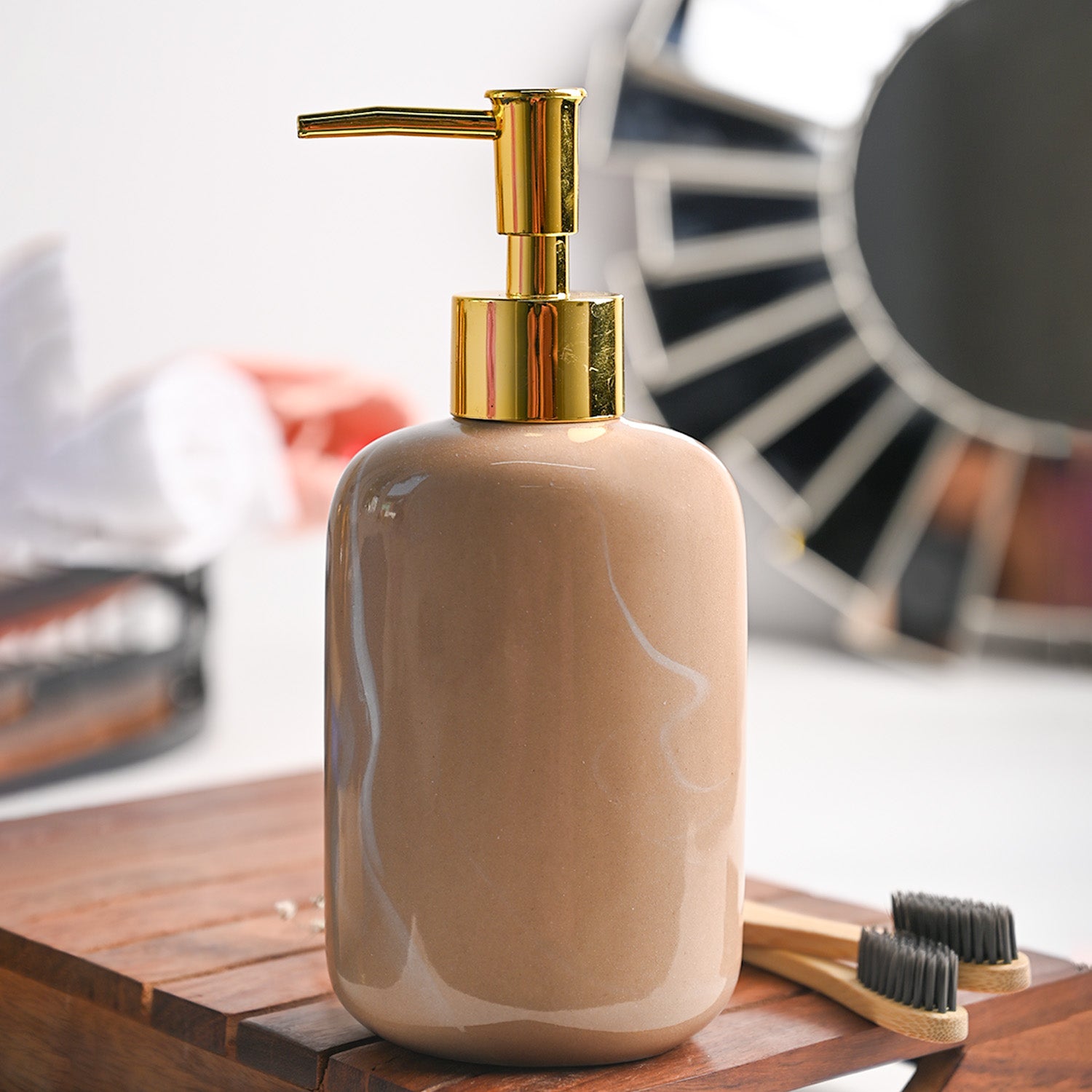 Marble Pattern Soap Dispenser