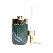 Golden + Ribbed Soap Dispenser