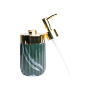 Golden + Ribbed Soap Dispenser
