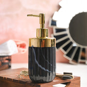 Golden + Ribbed Soap Dispenser