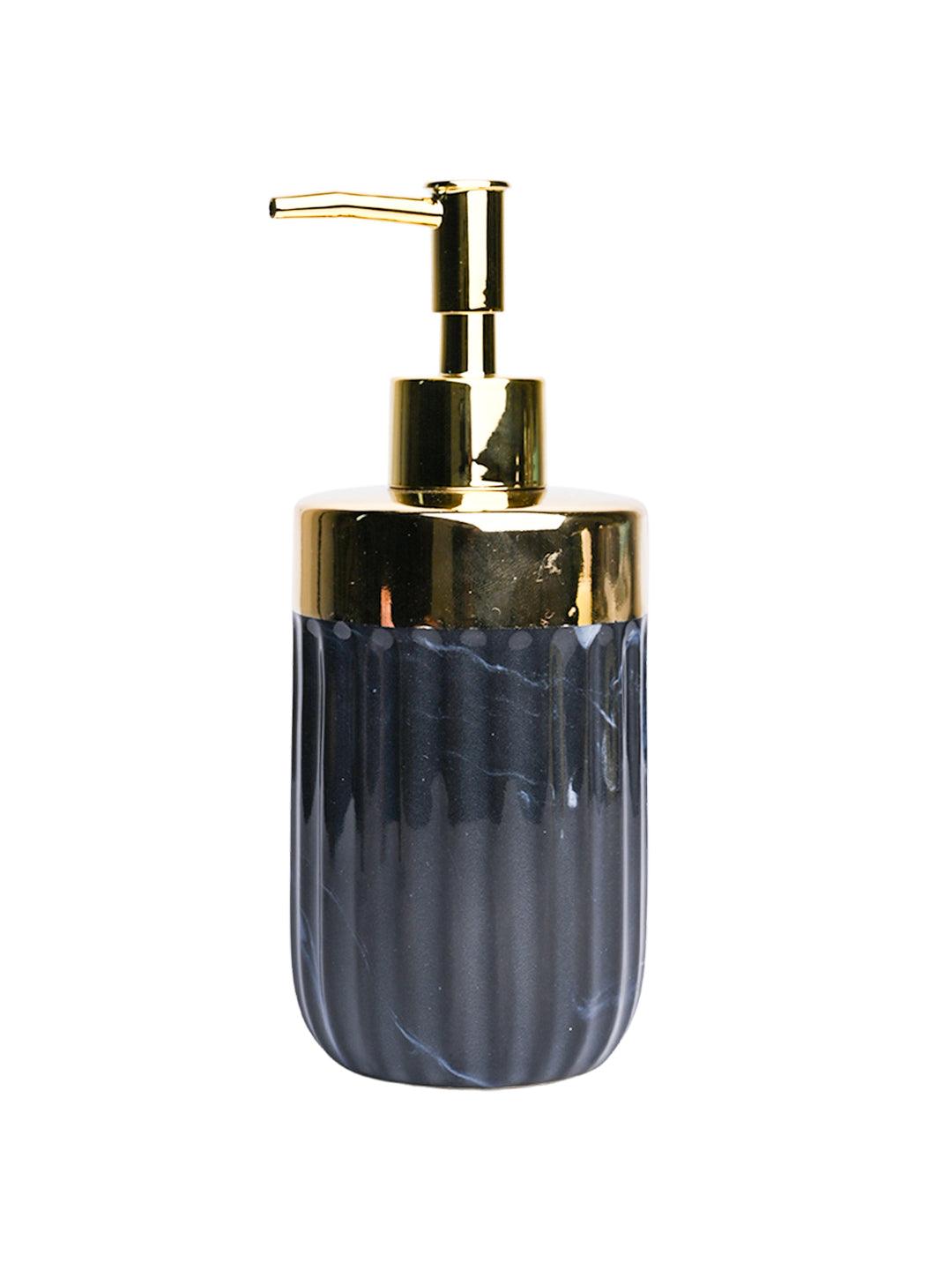 Golden + Ribbed Soap Dispenser - MARKET99