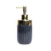 Golden + Ribbed Soap Dispenser