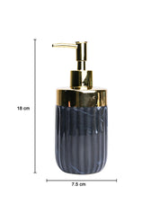 Golden + Ribbed Soap Dispenser - MARKET99