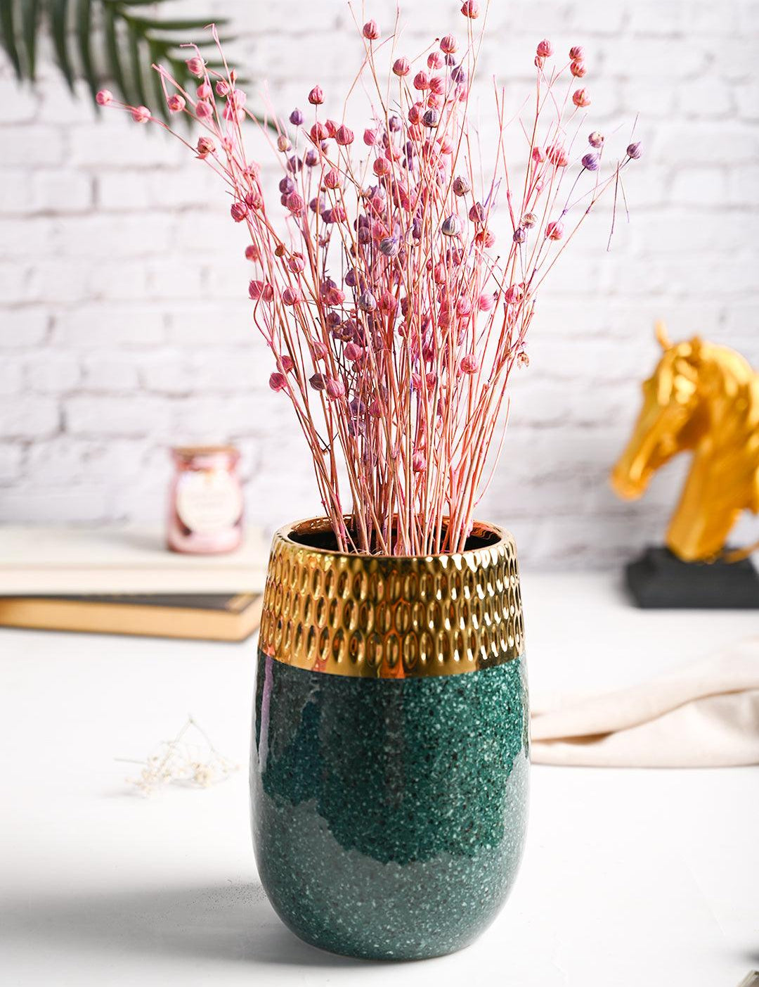 Golden Edge + Ceramic Vase - MARKET99