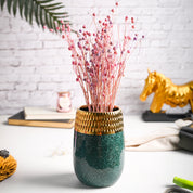 Golden Edge + Ceramic Vase