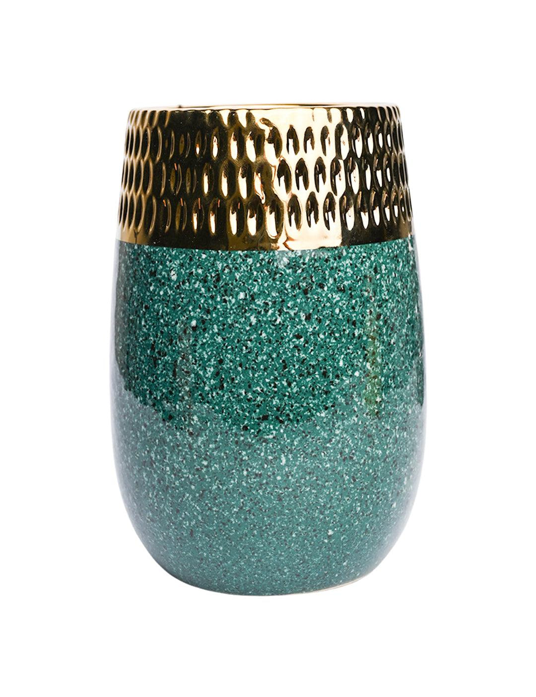 Golden Edge + Ceramic Vase - MARKET99