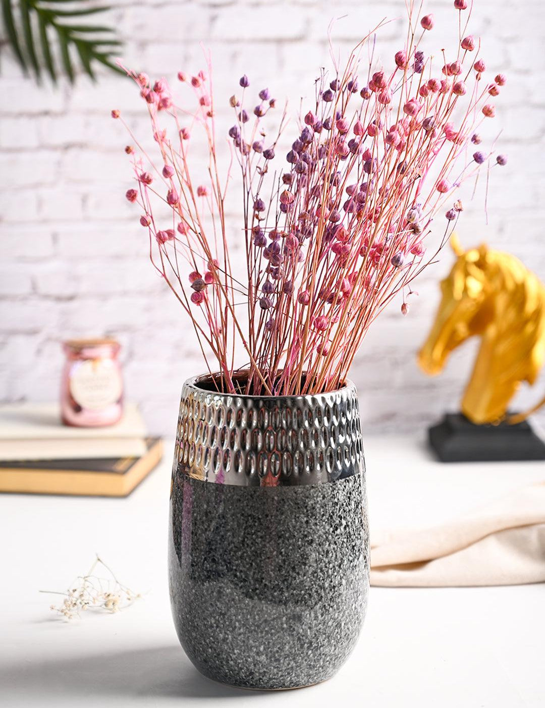 Golden Edge + Ceramic Vase - MARKET99