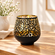 Black + Golden T-Lite Holders