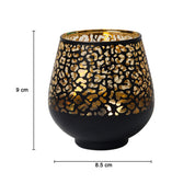 Black + Golden T-Lite Holders