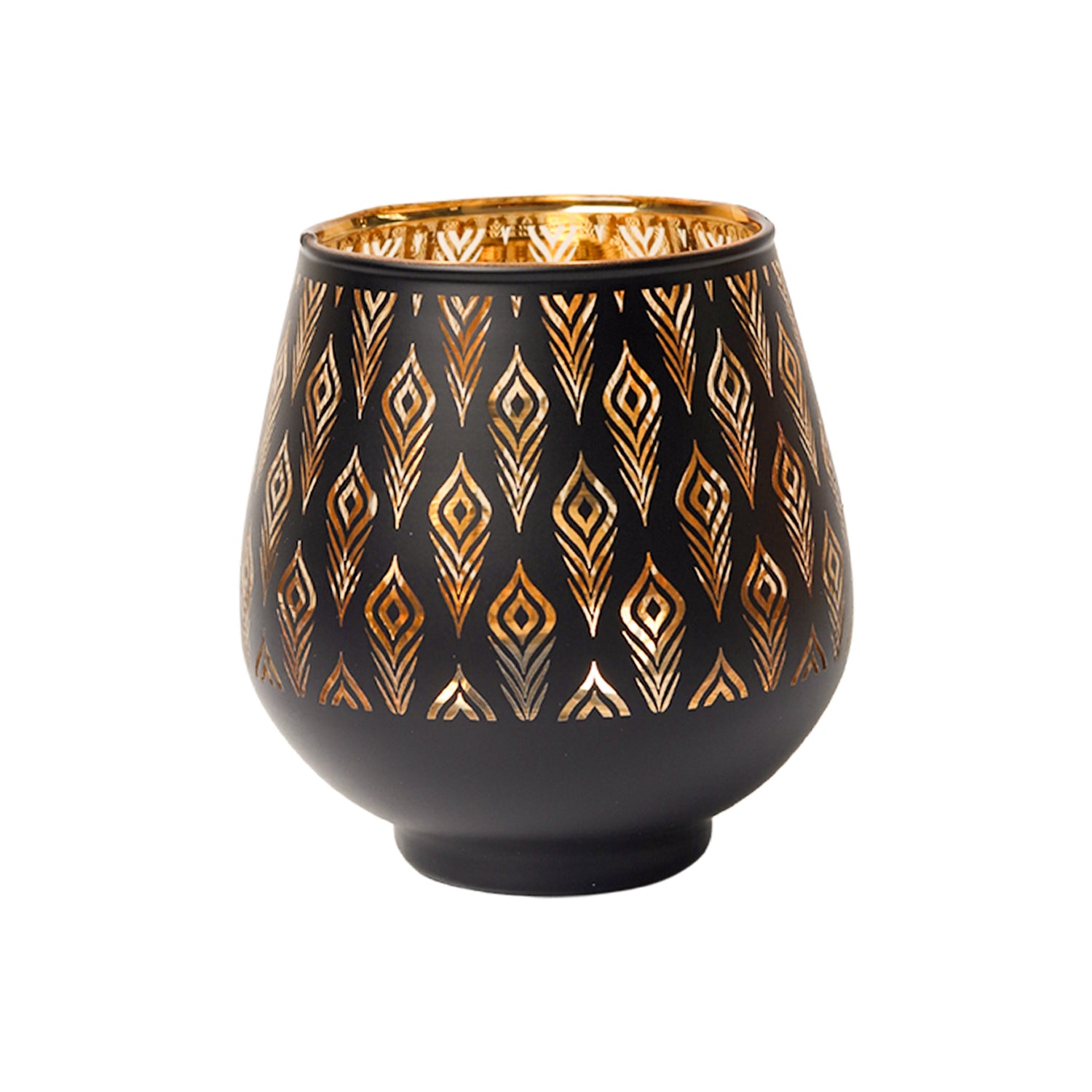 Black + Golden T-Lite Holders
