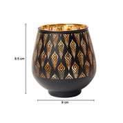 Black + Golden T-Lite Holders