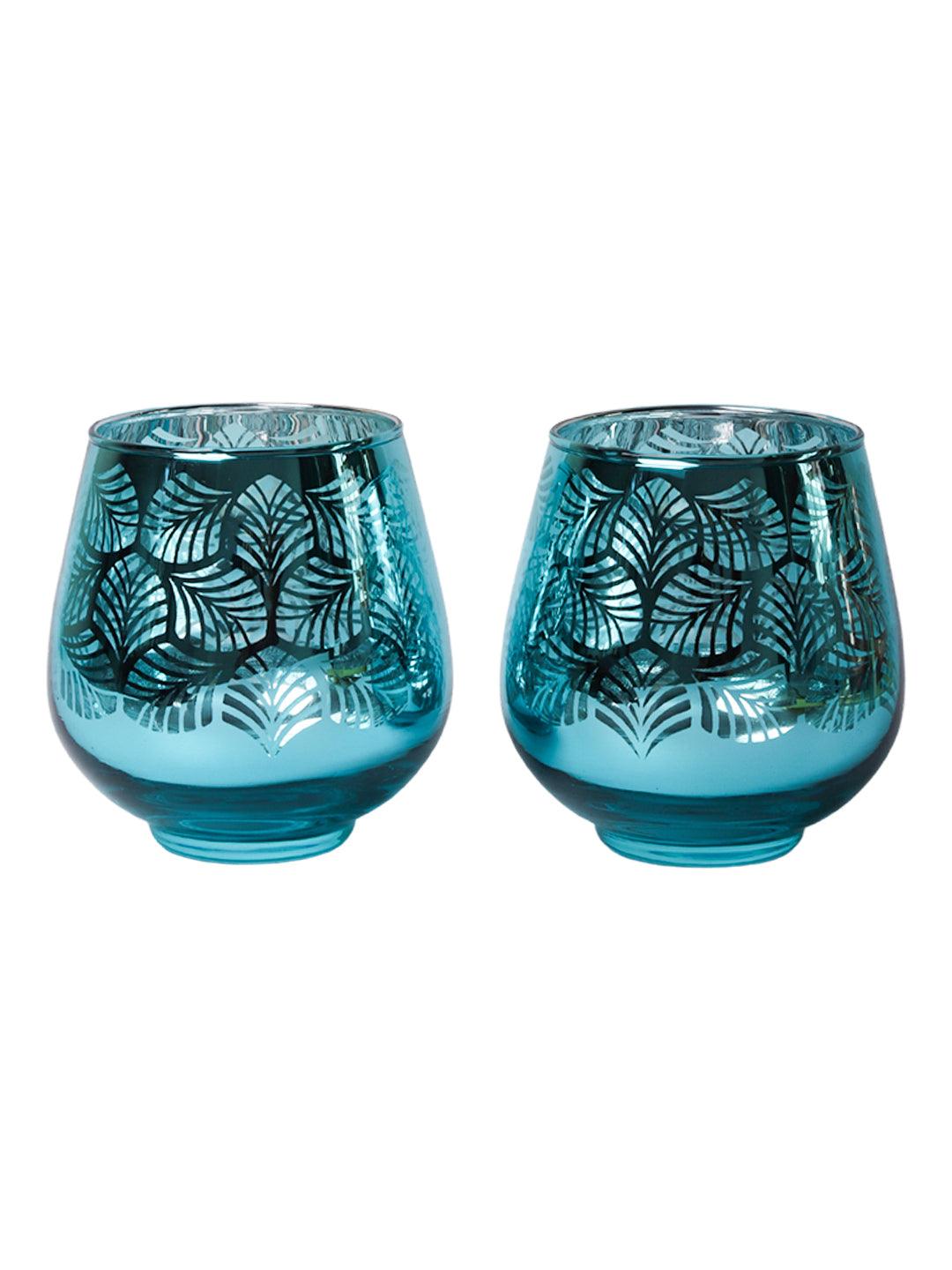 Aqua Blue T-Lite Holders - MARKET99