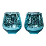Aqua Blue T-Lite Holders