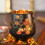 Black + Golden T-Lite Holders