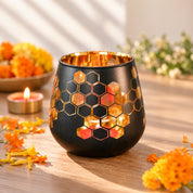 Black + Golden T-Lite Holders