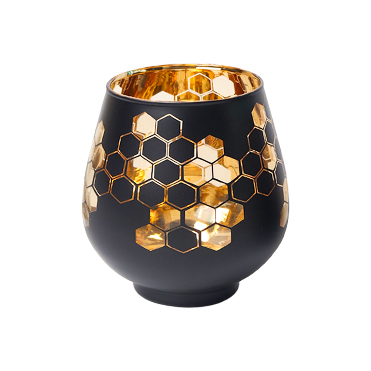 Black + Golden T-Lite Holders