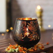 Black + Golden T-Lite Holders