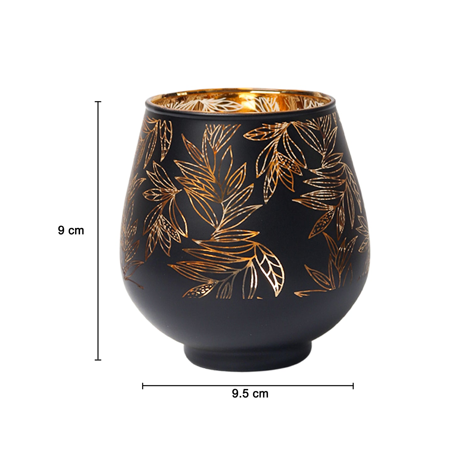 Black + Golden T-Lite Holders