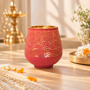 Pink + Golden T-Lite Holders
