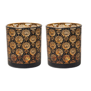 Black + Golden T-Lite Holders