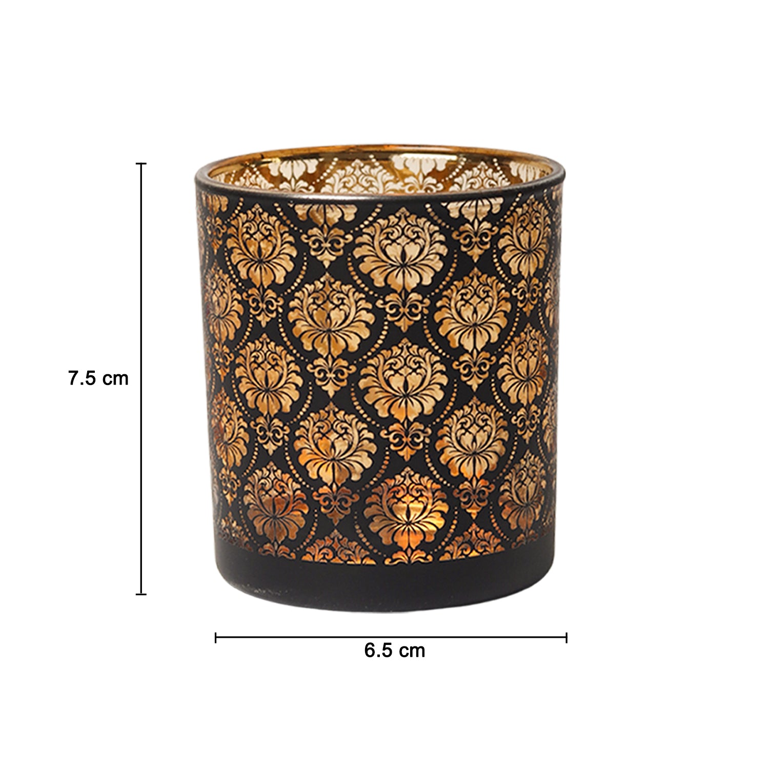 Black + Golden T-Lite Holders