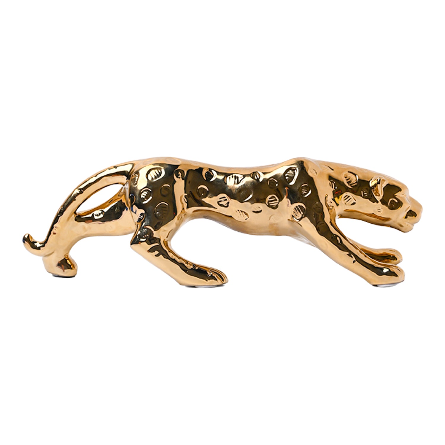 Golden Leopard Statue Figurine