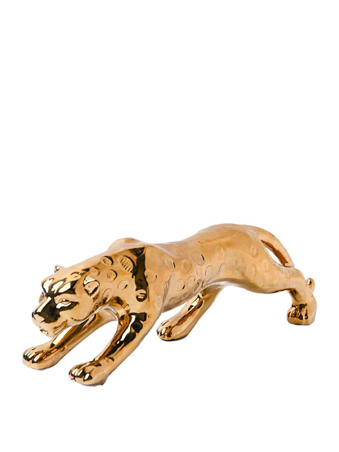 Golden Leopard Statue Figurine - MARKET99