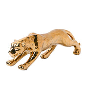 Golden Leopard Statue Figurine