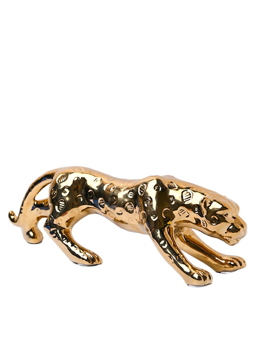 Golden Leopard Statue Figurine - MARKET99