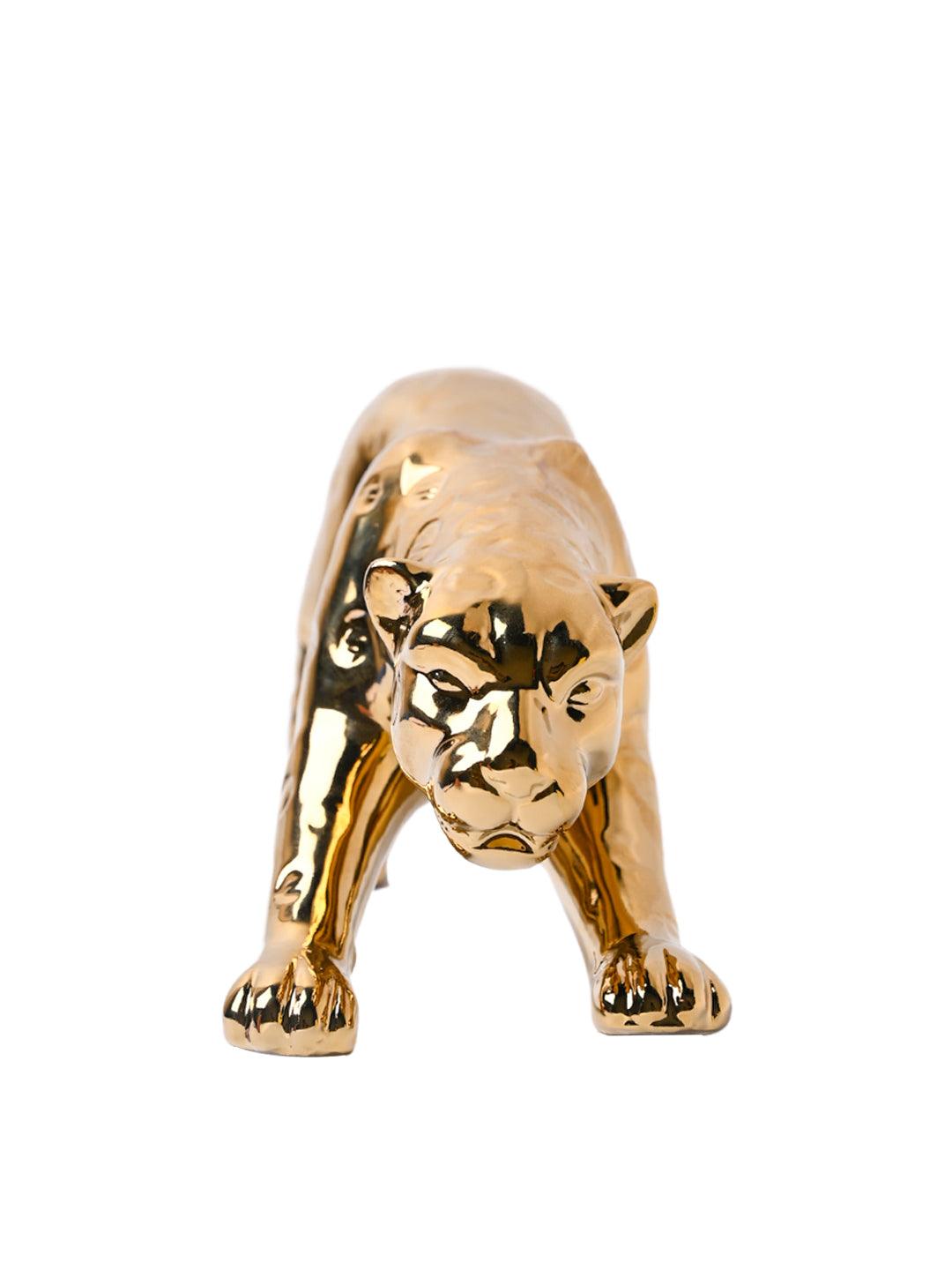 Golden Leopard Statue Figurine - MARKET99