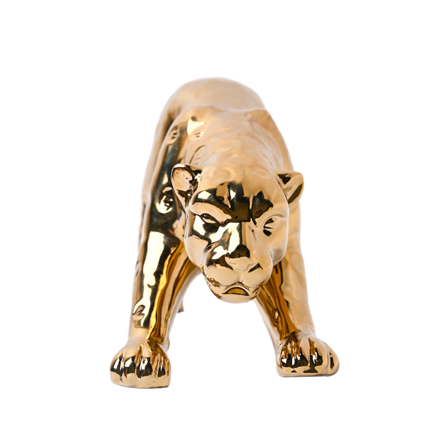Golden Leopard Statue Figurine