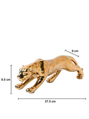 Golden Leopard Statue Figurine - MARKET99