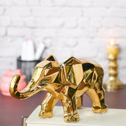 Golden Elephant Figurine