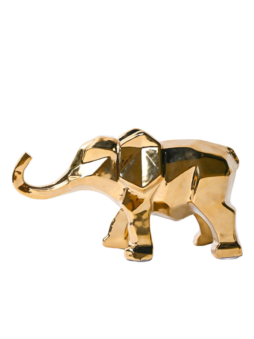 Golden Elephant Figurine - MARKET99