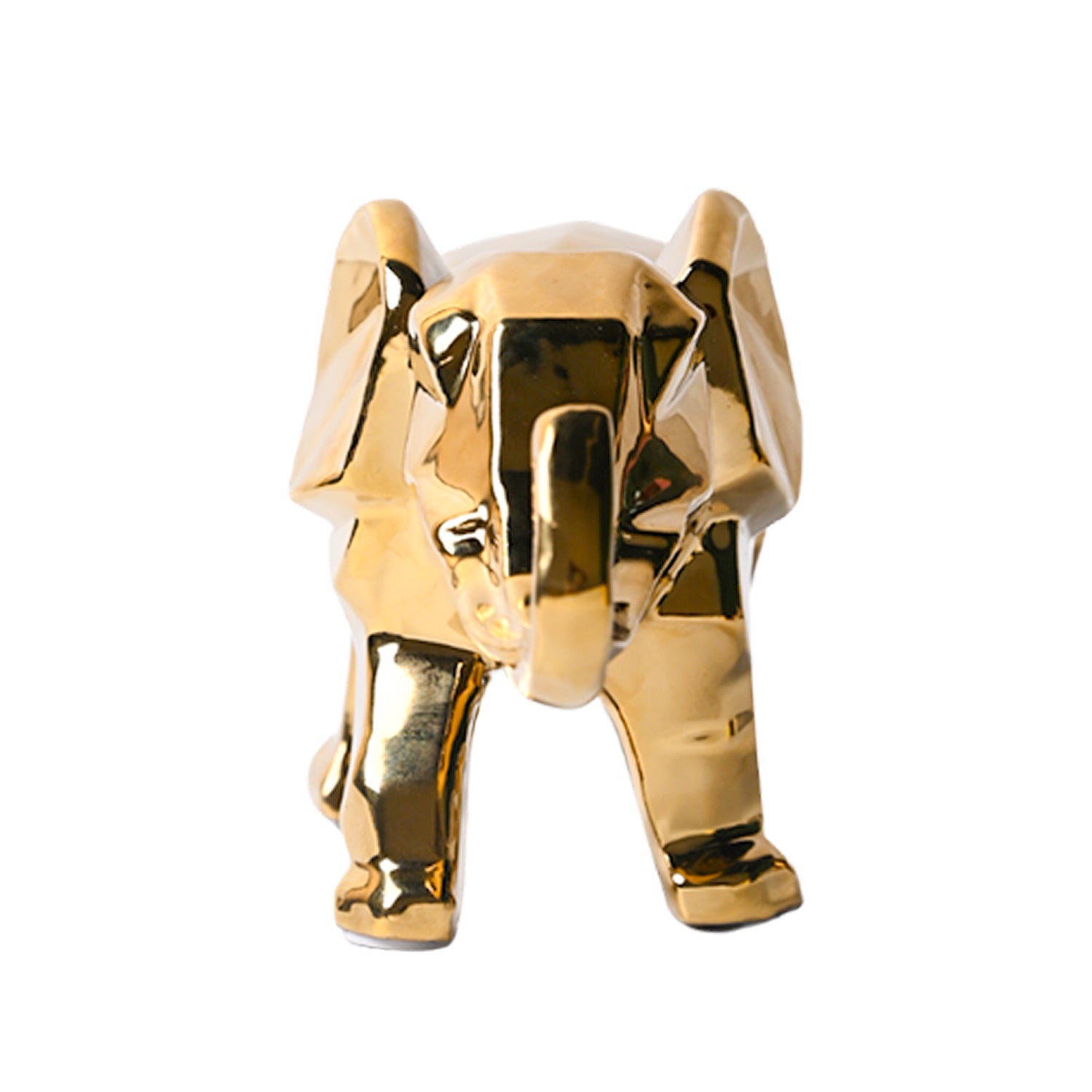 Golden Elephant Figurine