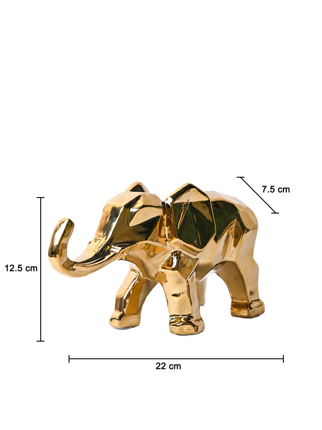 Golden Elephant Figurine - MARKET99