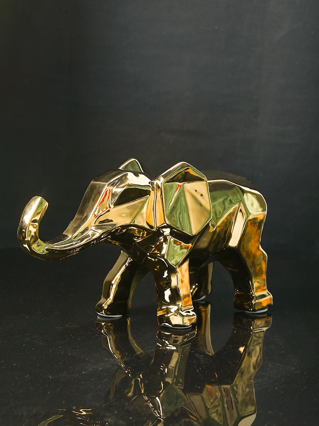 Golden Elephant Figurine - MARKET99