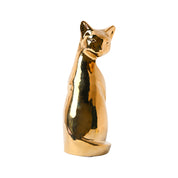 Golden Cat Statue Figurine