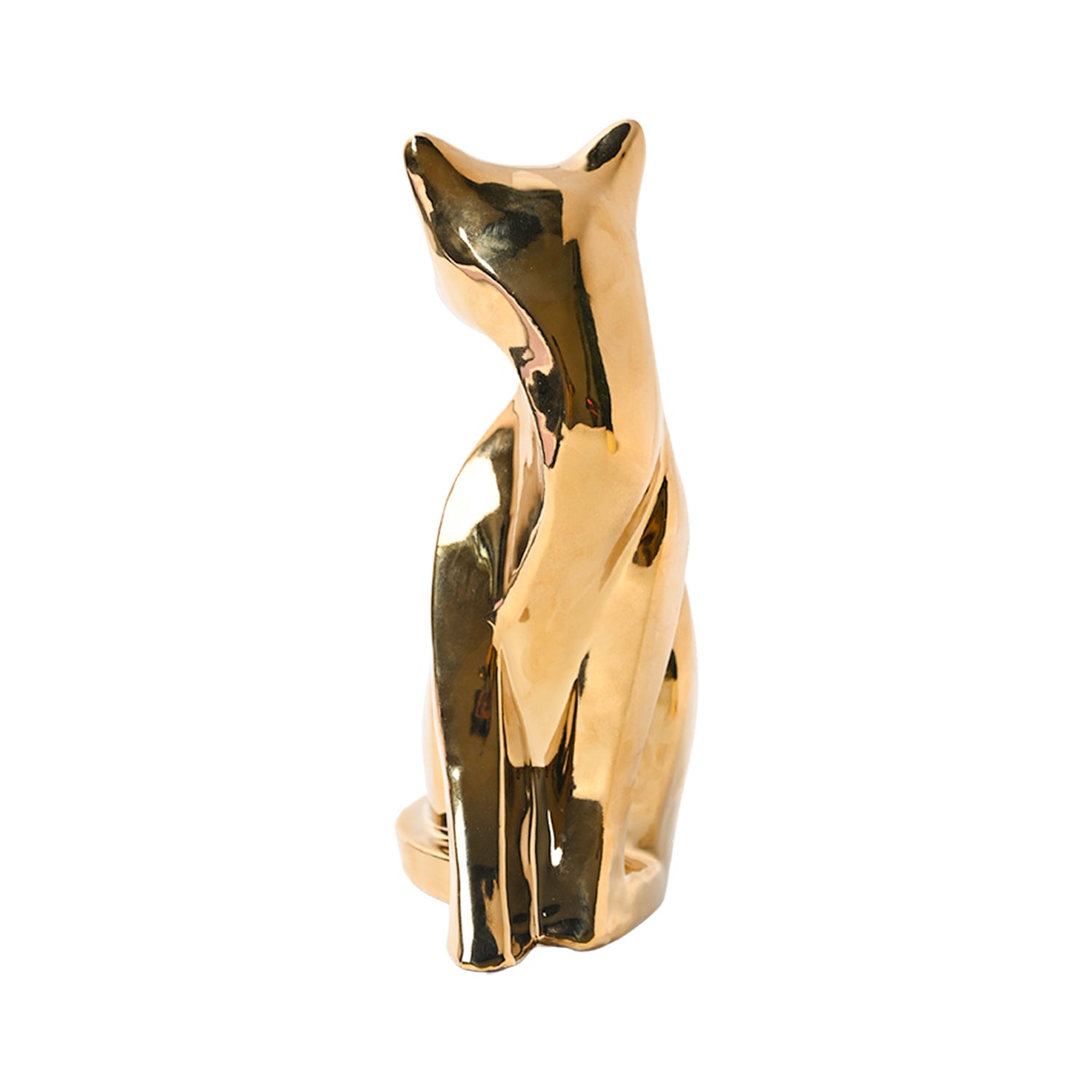 Golden Cat Statue Figurine