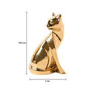 Golden Cat Statue Figurine