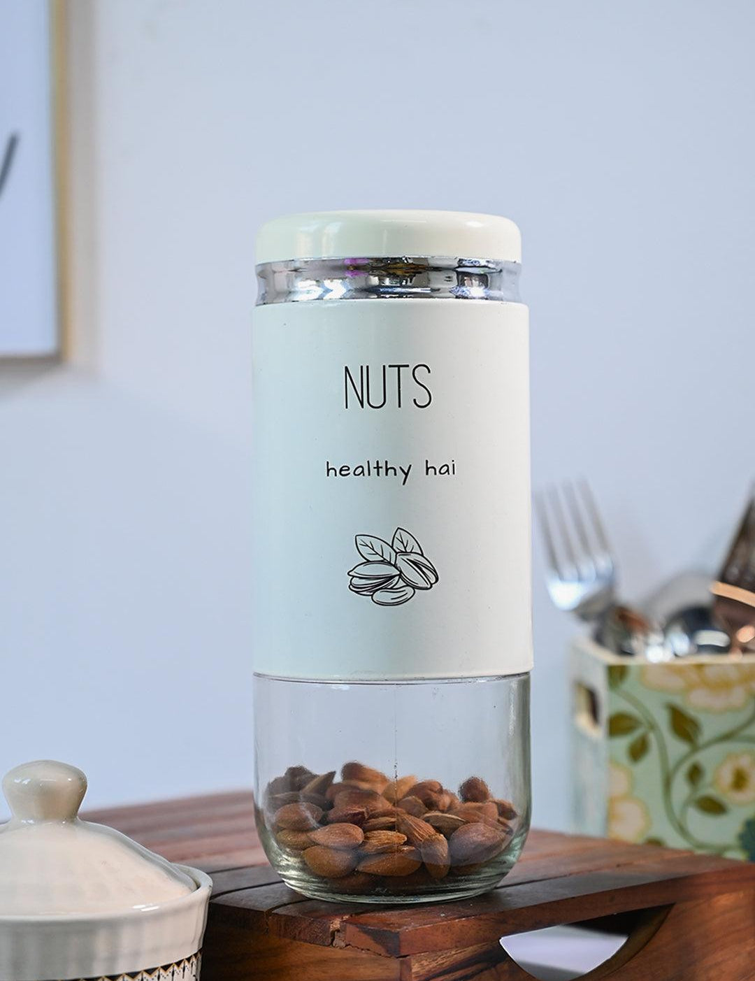 Nuts Storage Jar 850 Ml - MARKET99