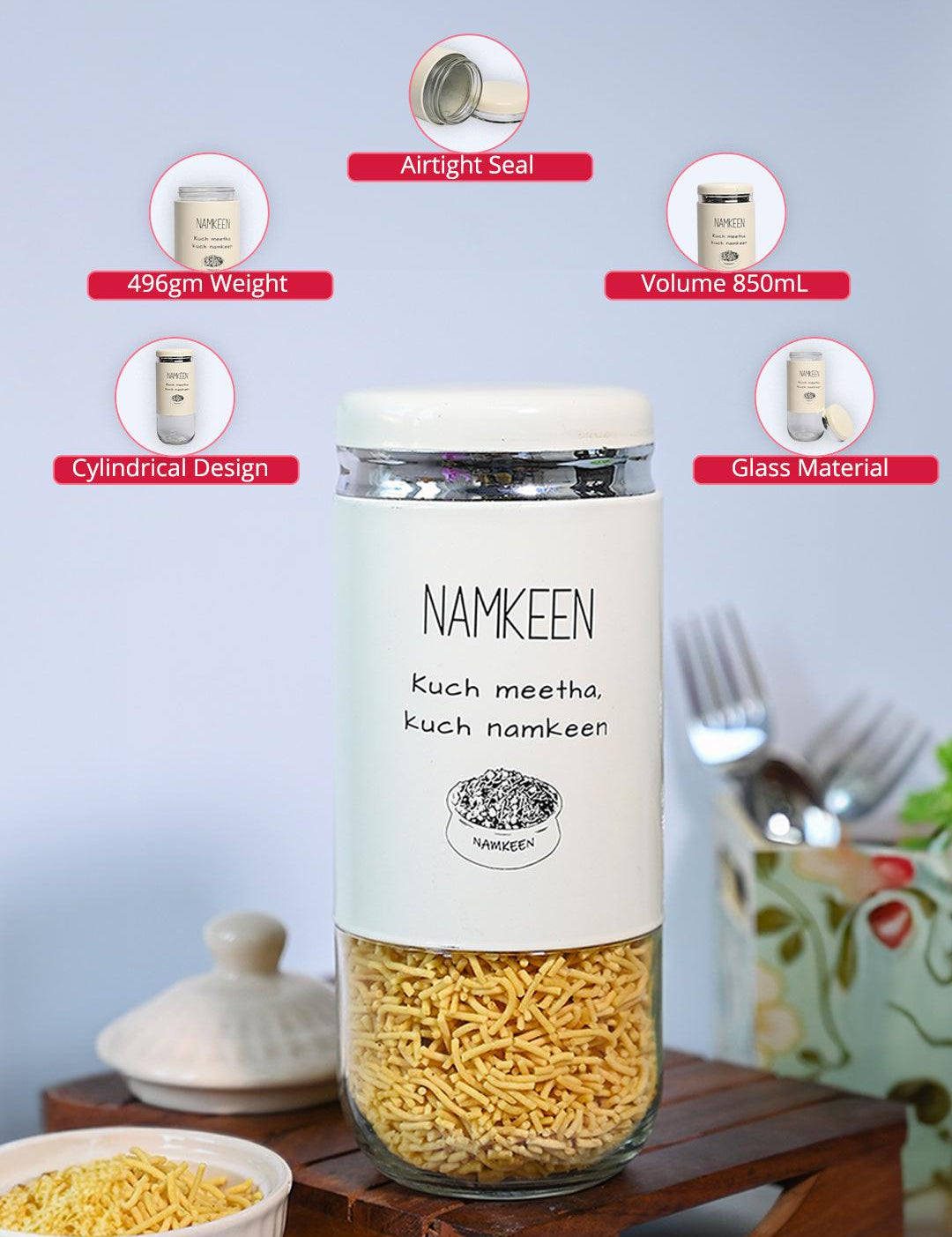 Namkeen Storage Jar 850Ml - MARKET99