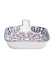 Mandala Ceramic Platter With Handle - MARKET99